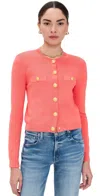 L Agence Toulouse Cropped Cardigan