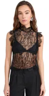 L'agence Tours Lace Top In Black