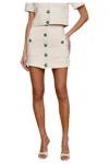 L Agence Truman Mini Skirt In Ivory In Neutral