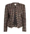 L Agence Angelina Tweed Jacket In Multi