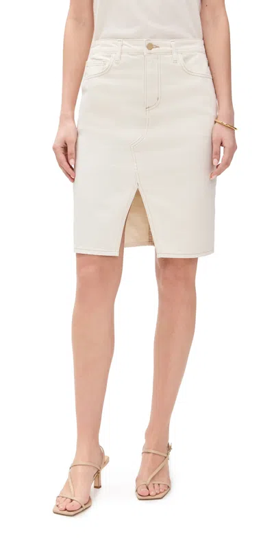 L Agence Tylee Knee Length Skirt Macadamia