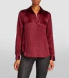 L Agence Tyler Blouse In Dark Bordeaux In Syrah