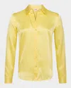 L Agence Tyler Long-sleeve Blouse In Pale Yellow
