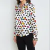 L Agence Tyler Silk Blouse In White