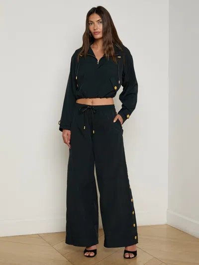 L Agence Valkyrie Snap Pant In Black