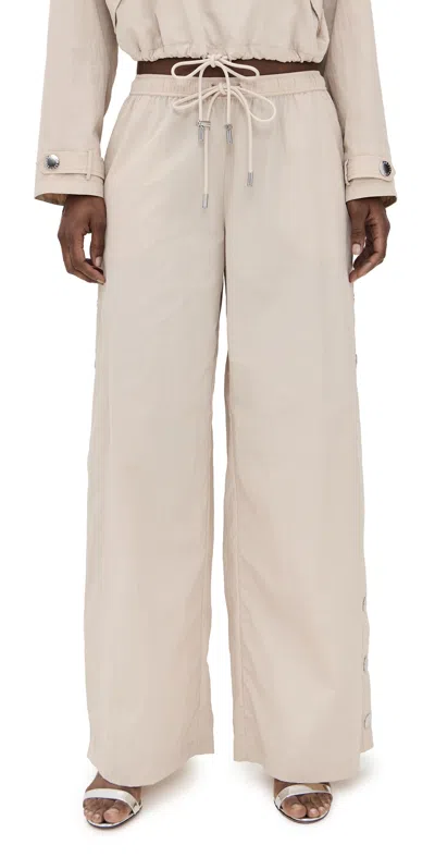 L Agence Valkyrie Snap Pants Cement In Nude