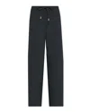L Agence Valkyrie Snap Water-repellent Track Pants In Black