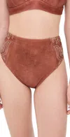 L Agence Vanessa Bolero High Waisted Bottoms Bronze
