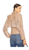 L Agence Vashti Fringe Blazer