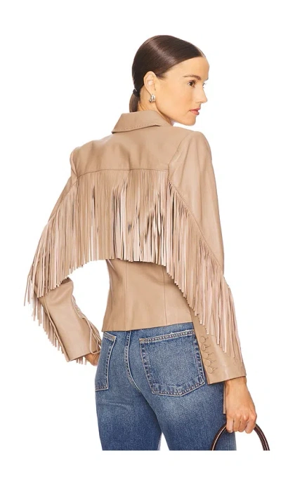 L Agence Vashti Fringe Blazer