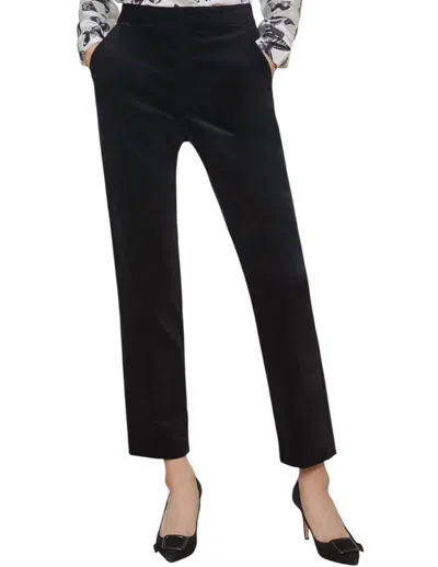 L Agence Velvet Rebel Trouser In Black