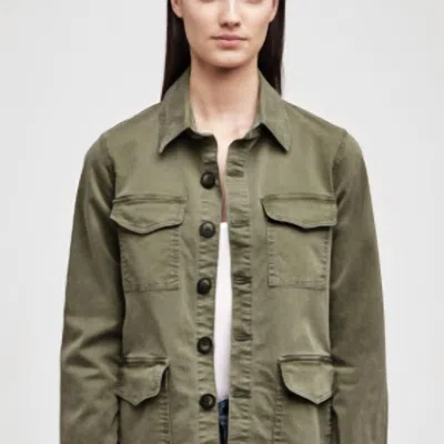 L Agence Victoria Jacket In Army In Green