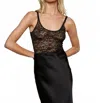 L Agence Vinka Lace Tank In Black
