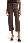 L AGENCE WANDA HIGH WAIST CROP WIDE LEG PANTS