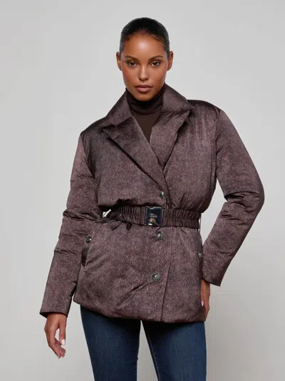 L'agence Willene Puffer Jacket In Brown