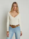 L Agence Winona Bodysuit In Ivory