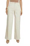 L Agence Alicent High Rise Wide Leg Jean In Macadamia In Neutral