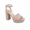 L Agence Andree Ankle Strap Platform Sandal In Multi