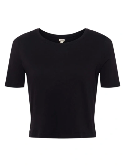 L'agence Women's Donna Crewneck T-shirt In Black
