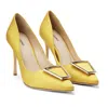 L AGENCE WOMEN'S ELEA PUMP IN CITRINE SATIN