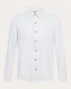 L'agence Ellery Long Sleeve Shirt In White Gold In White/gold