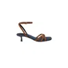 L Agence Women's Genette Buckskin Suede In Denim/brown