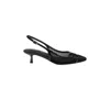 L Agence Women's Graland Pointed Toe Slingback Pump In Black Mesh In Black