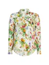 L AGENCE WOMEN'S HOLLY FLORAL SATIN SHIRT