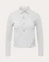 L Agence Women's Janelle Raw-hem Denim Jacket