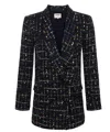 L Agence Women's Jayda Tweed Blazer In Midnight Plaid In Multi
