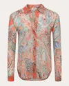 L Agence Laurent Collared Blouse In Paisley