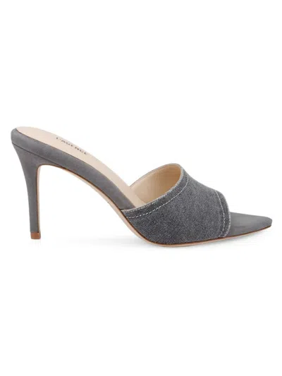 L Agence Women's Lolita 85mm Leather Mules In Gray