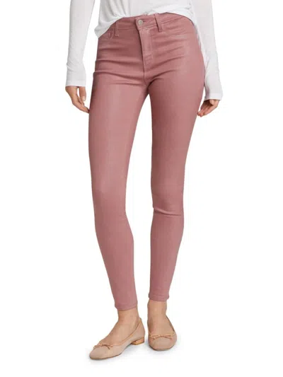 L Agence Women's Marguerite High-rise Stretch Skinny Jeans In Pink