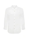 L Agence Women's Marlene Tailored Three-quarter-length Sleeve Blouse In White
