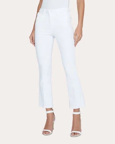 L Agence Women's Mira Cropped Micro Boot Jeans In White