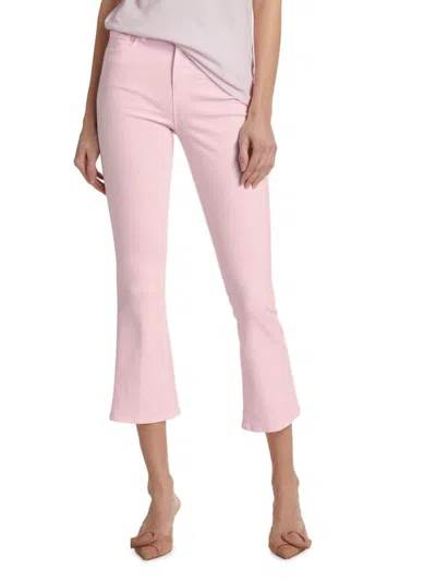 L Agence Women's Mira High-rise Cropped Boot-cut Jeans In Pink