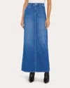 L Agence Women's Miriam Denim Maxi Skirt In Blue