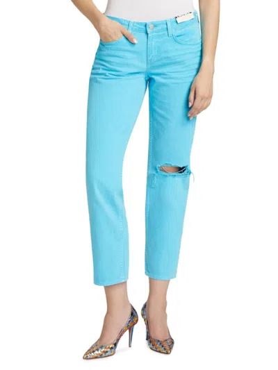 L AGENCE WOMEN'S NEVIA LOW-RISE SLOUCH STRAIGHT JEANS
