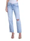 L'agence Nevia Low-rise Distressed Straight Jeans In Fontana Destruct