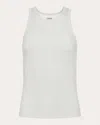 L Agence L'agence Nia Racerback Tank Top In White
