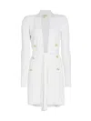 L Agence Women's Noe Double-breasted Cardigan In White