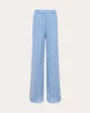 L Agence Women's Pilar Pinstripe Wide-leg Pants