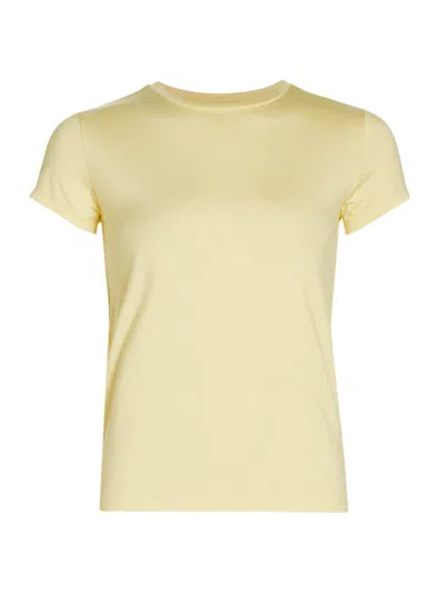 L Agence Ressi Slim-fit Tee In Pale Daffodil