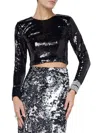 L Agence Rogan Sequin Top In Black