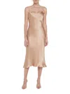 L'agence Rosabella Silk Dress In Neutral