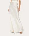 L Agence Ryker Silk Maxi Skirt In White