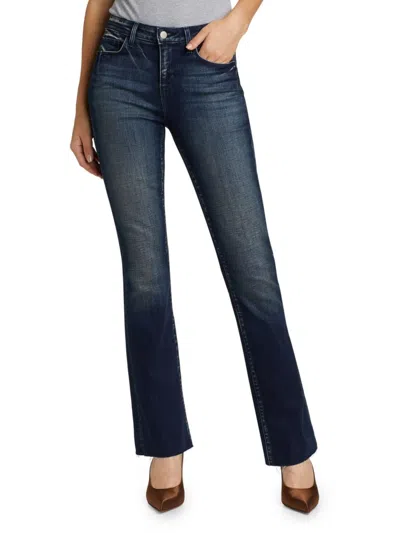 L Agence Women's Sneeki Low-rise Straight Jeans In Blue