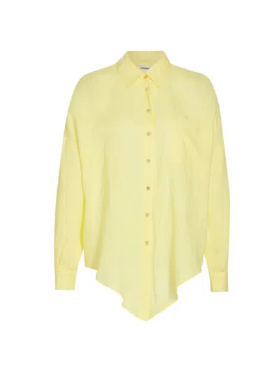 L Agence Women's Talitha Tie Blouse In Yellow Sorbet