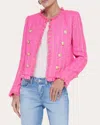 L Agence Tinlee Tweed Jacket In Pink