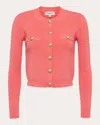 L Agence Toulouse Cropped Cardigan